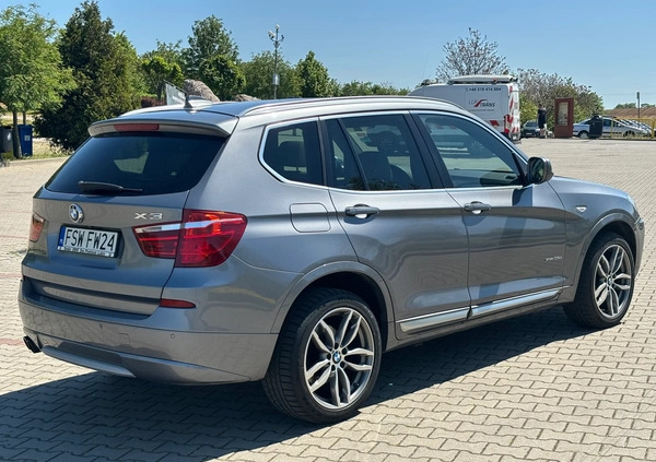 BMW X3 cena 72900 przebieg: 171100, rok produkcji 2013 z Świebodzin małe 106